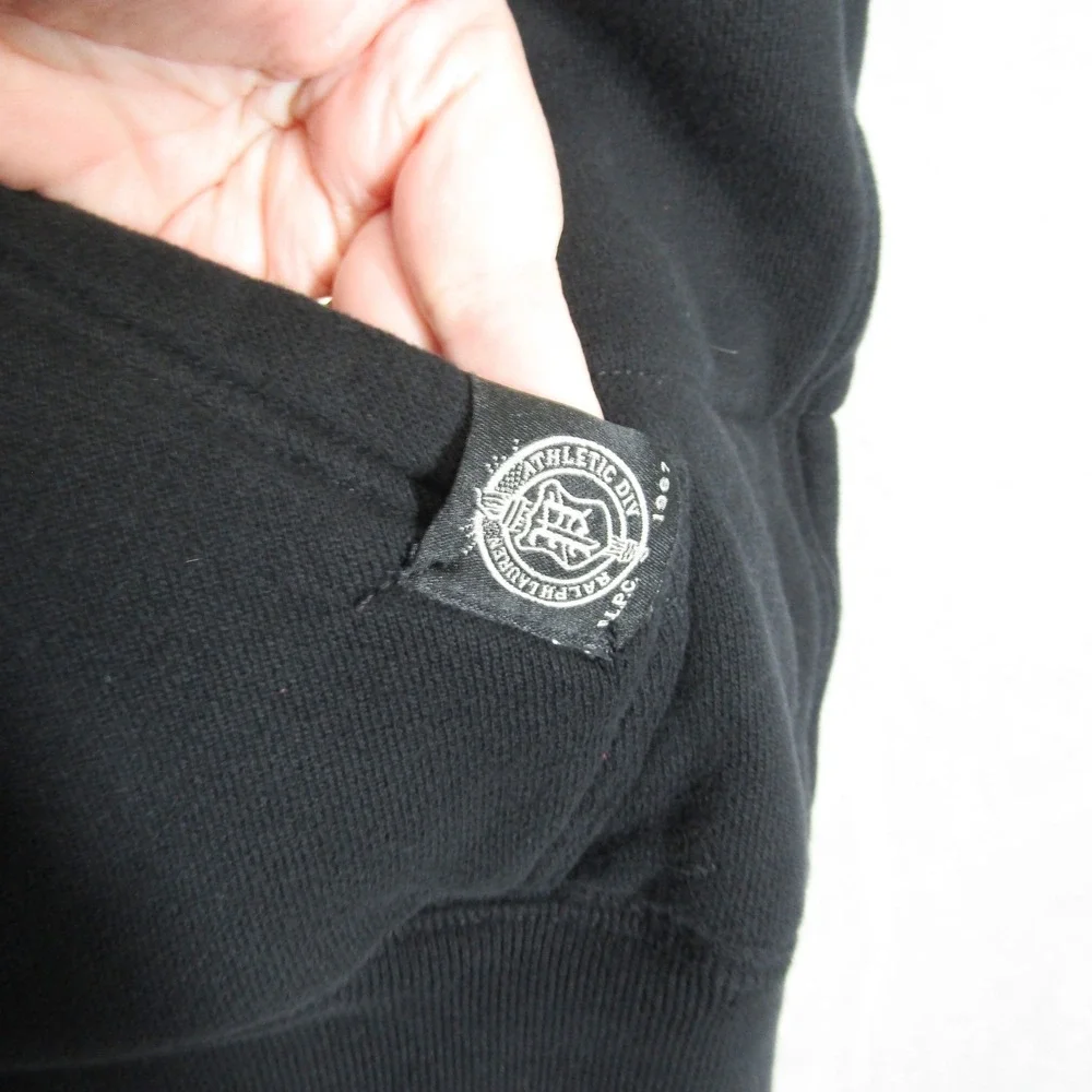Polo Ralph Lauren Mens XXL Black Hooded Puffer Vest Full Zip Cotton Blend Pony